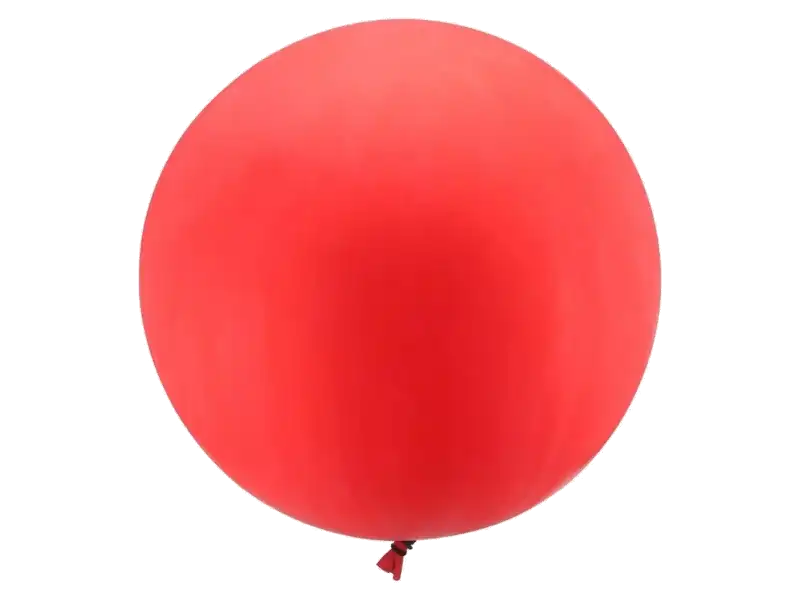 Красный латексный шарик круглой формы