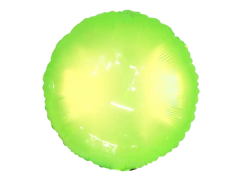 Неоновый светящийся шар зеленого цвета